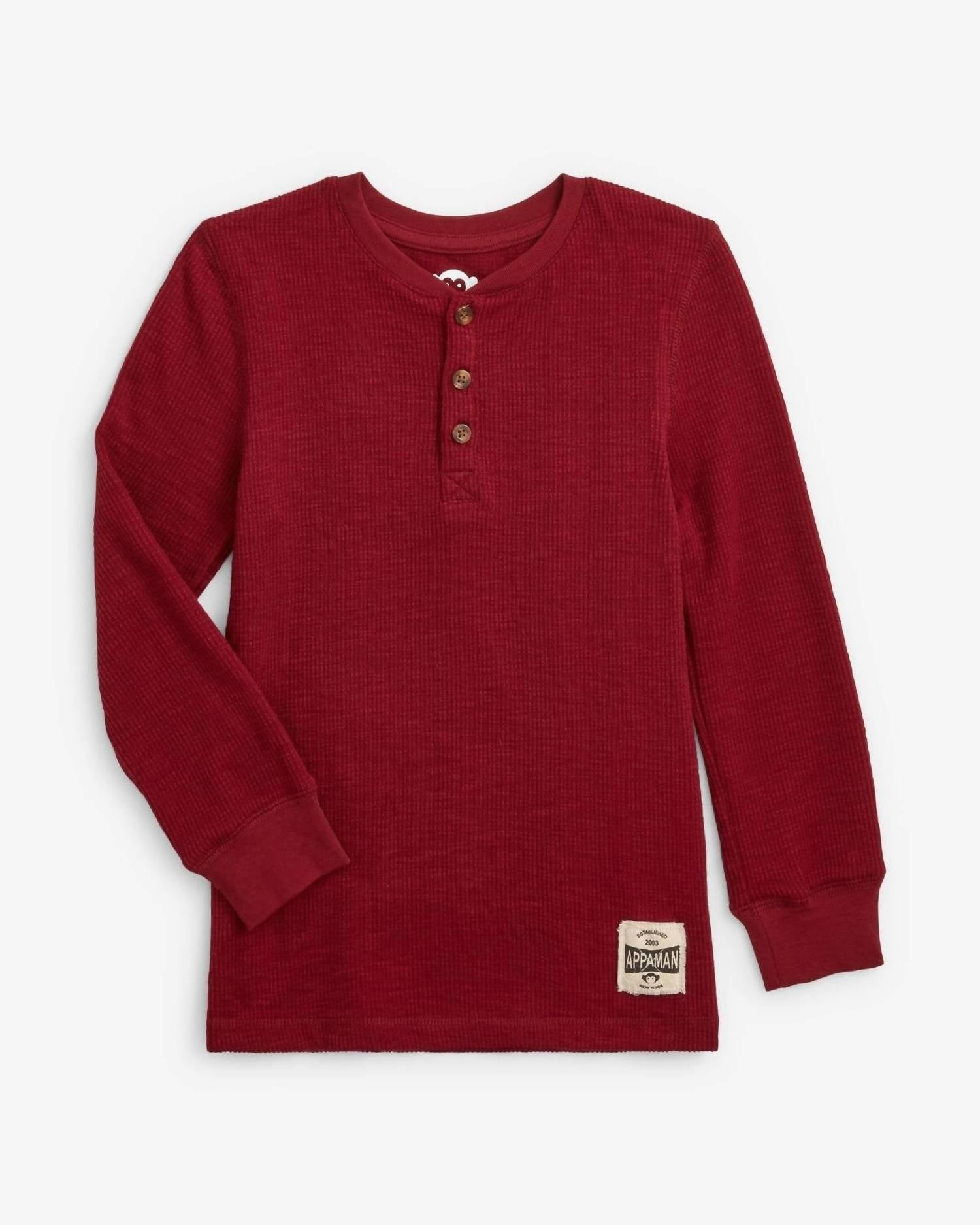 Appaman - Kid's Craftsman Thermal Henley Top