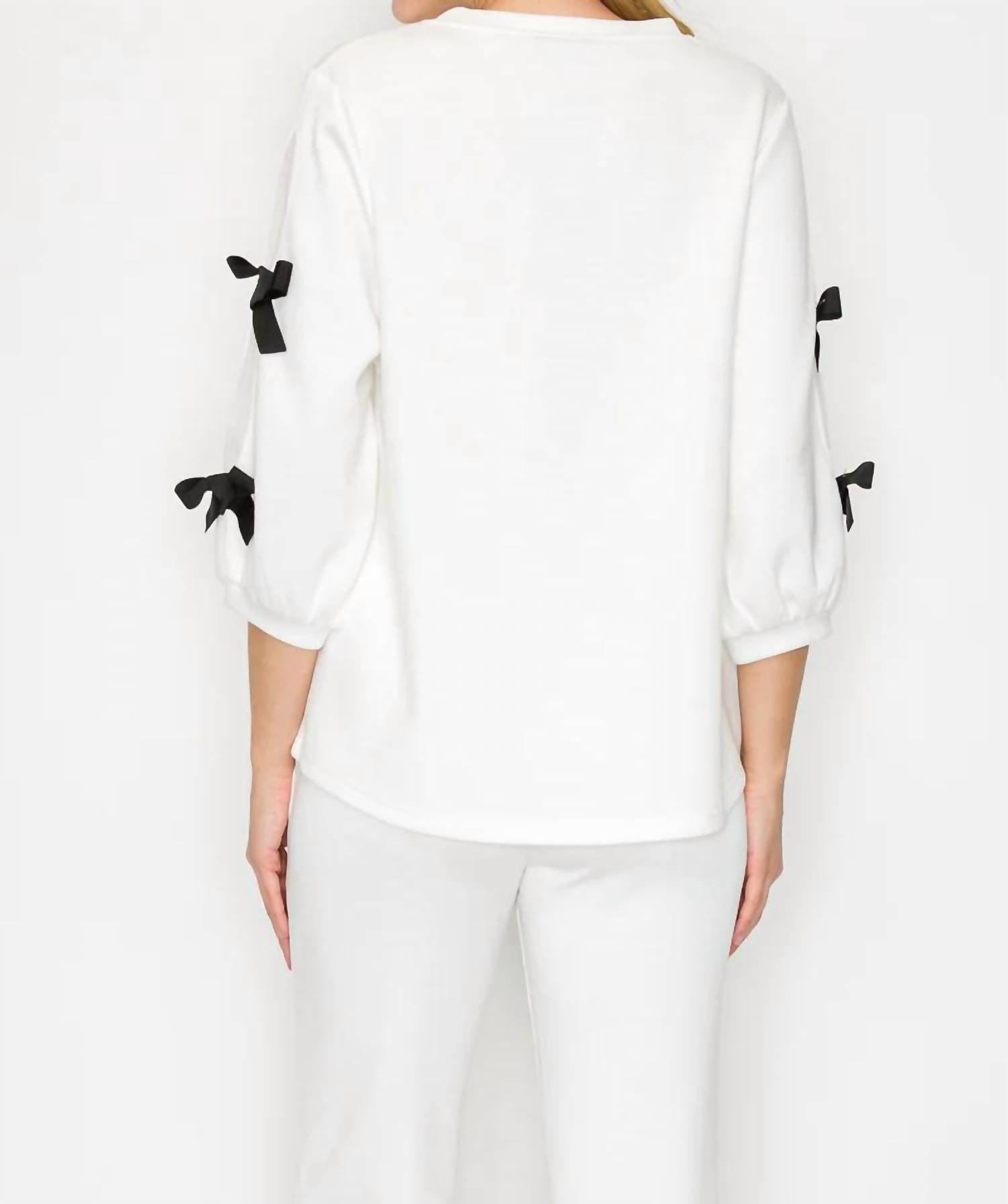 Joh - Fatimah Knit Top with Ribbons