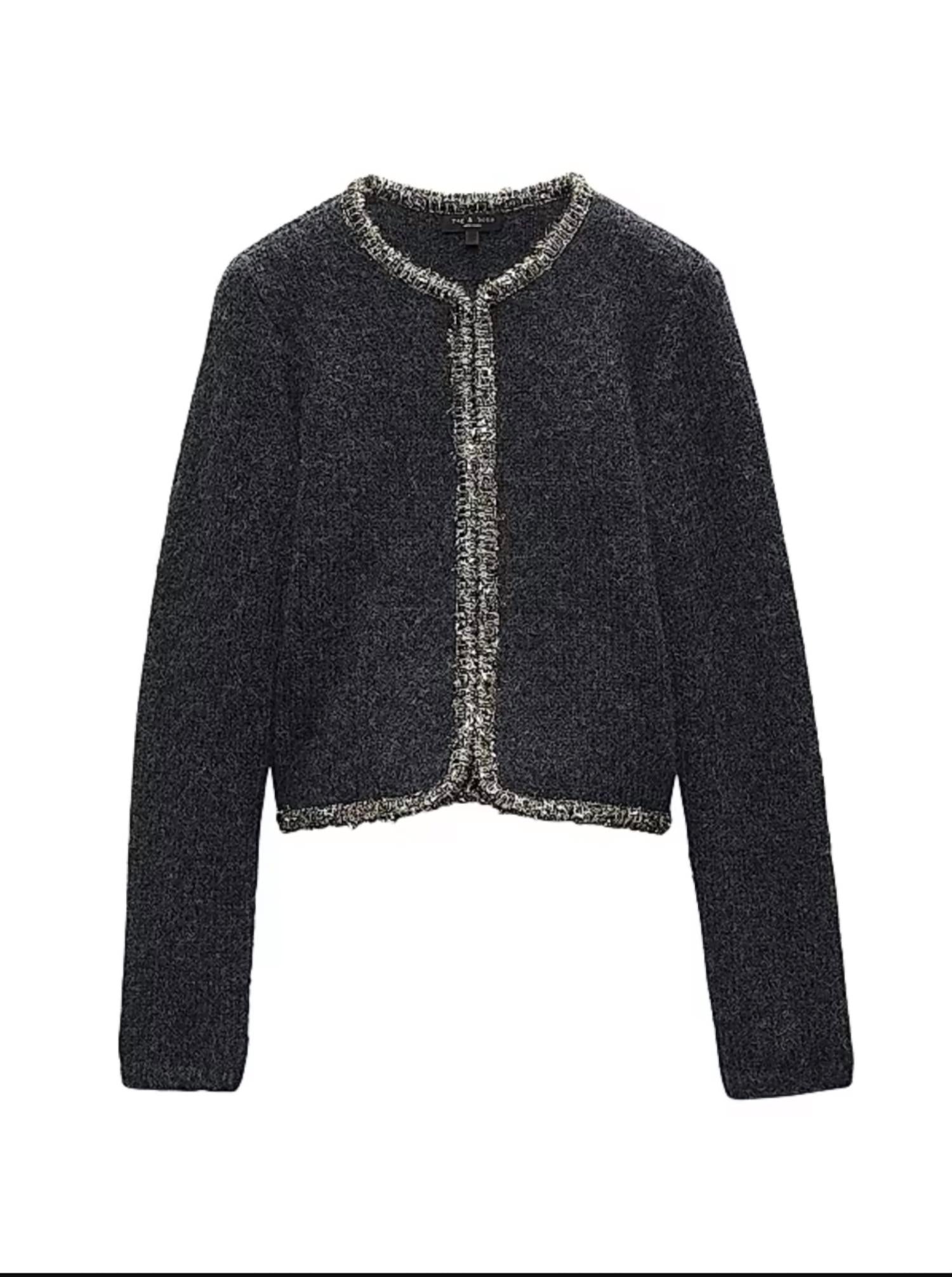 Rag & Bone - Davies Metallic-Trim Cardigan