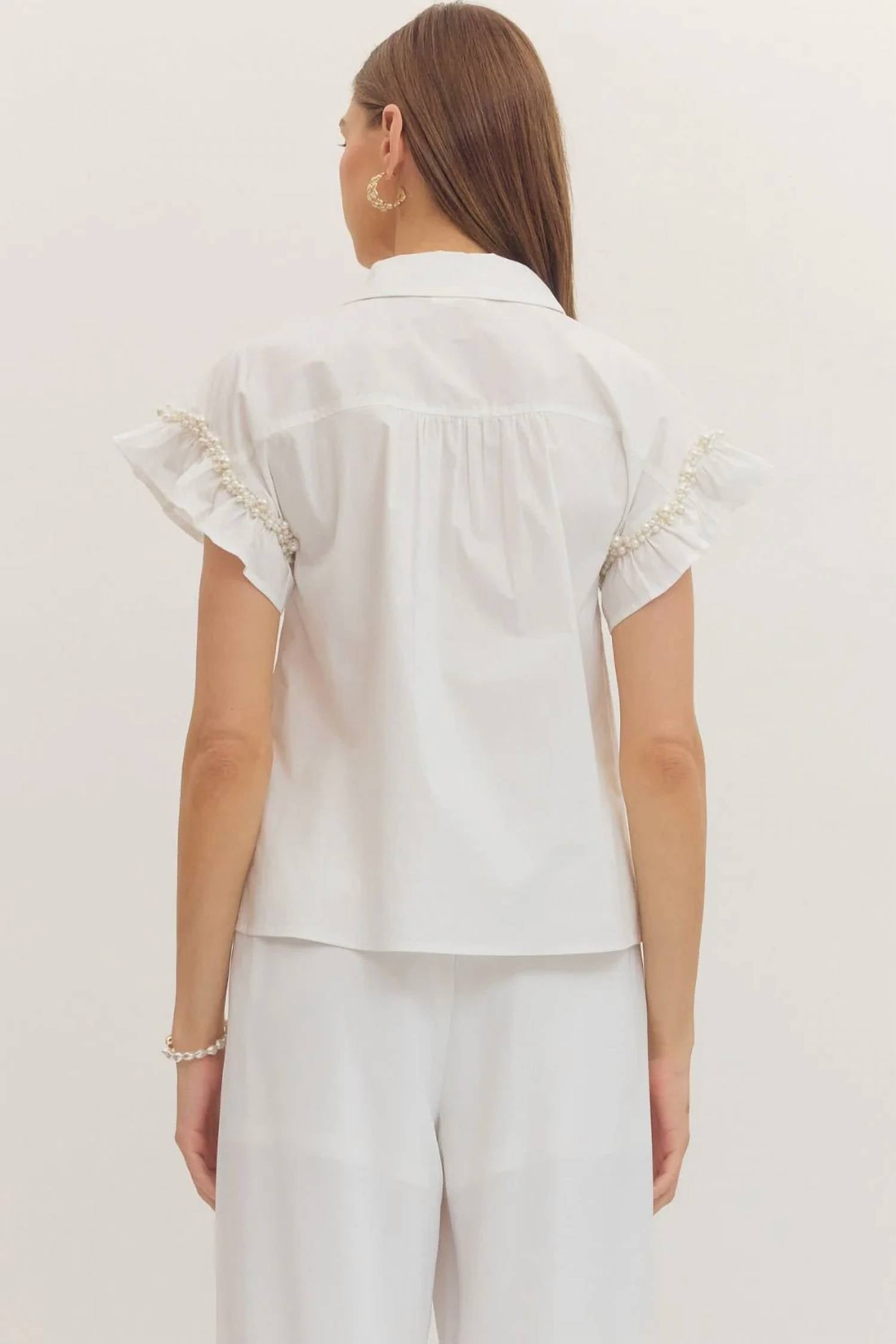 Entro - Muse Ruffled Sleeve Blouse