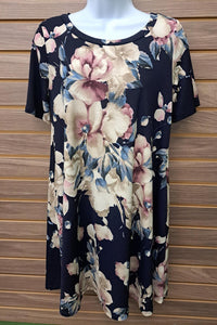 Watermelon Fashion - Women's Dark Floral Dress