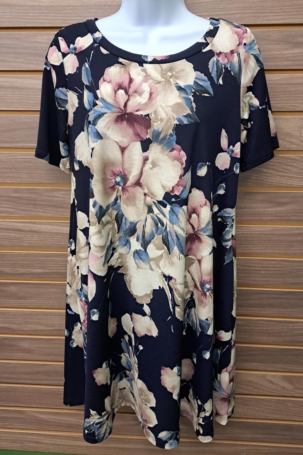 Watermelon Fashion - Women's Dark Floral Dress