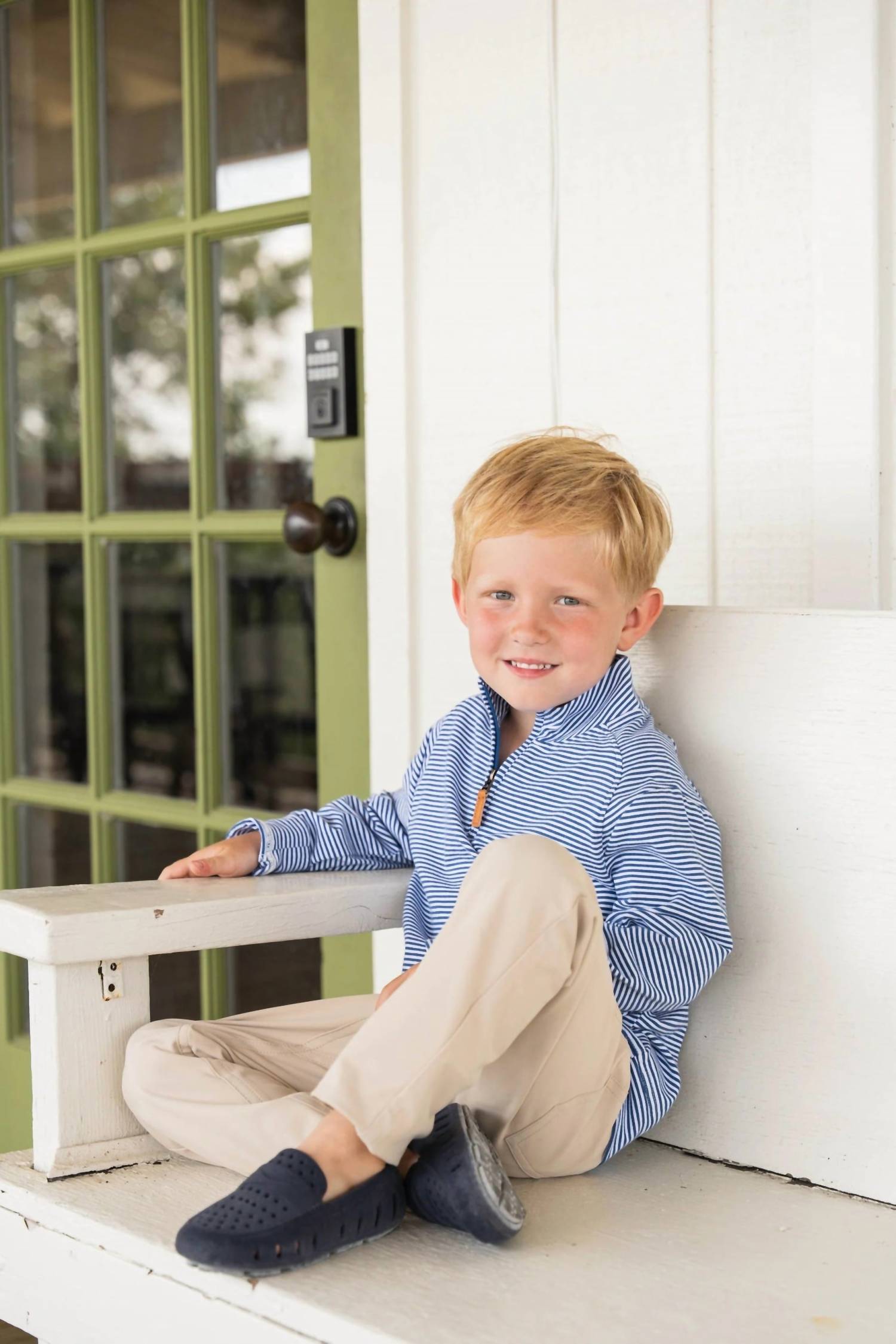Saltwater Boys Co. - Boy's Collins Quarter Zip Pullover