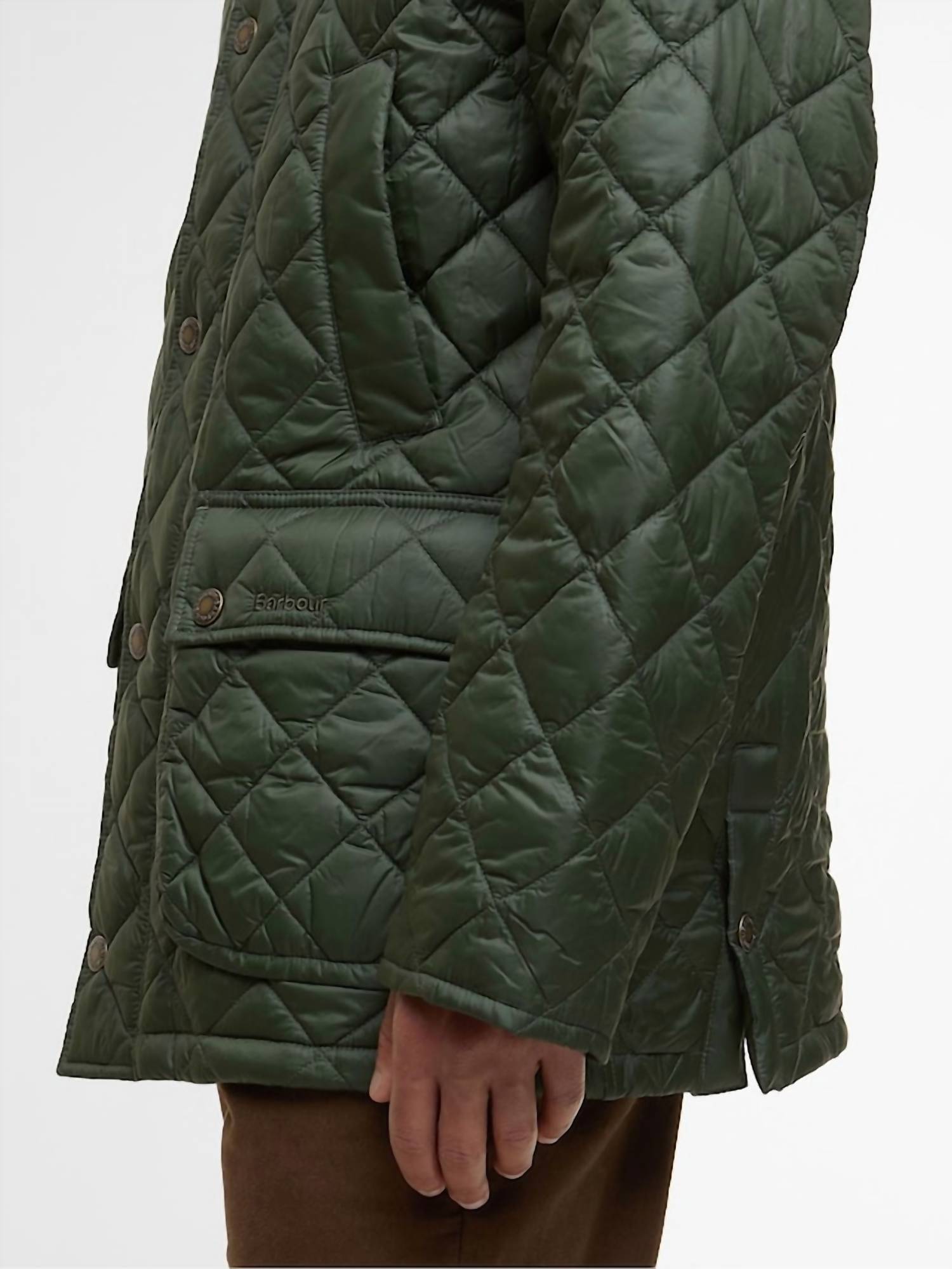 Barbour Essential Bedale Quilted Jacket in olive - men's jacket - view 4