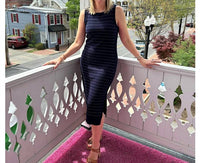 Charlie B - Women's Striped Sweater Tank Dress