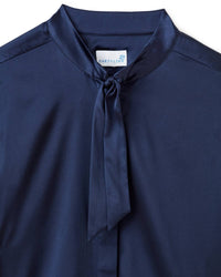 Cartolina Nantucket Peggy Short Sleeve Blouse in midnight blue 1 - women's blouse - view 5