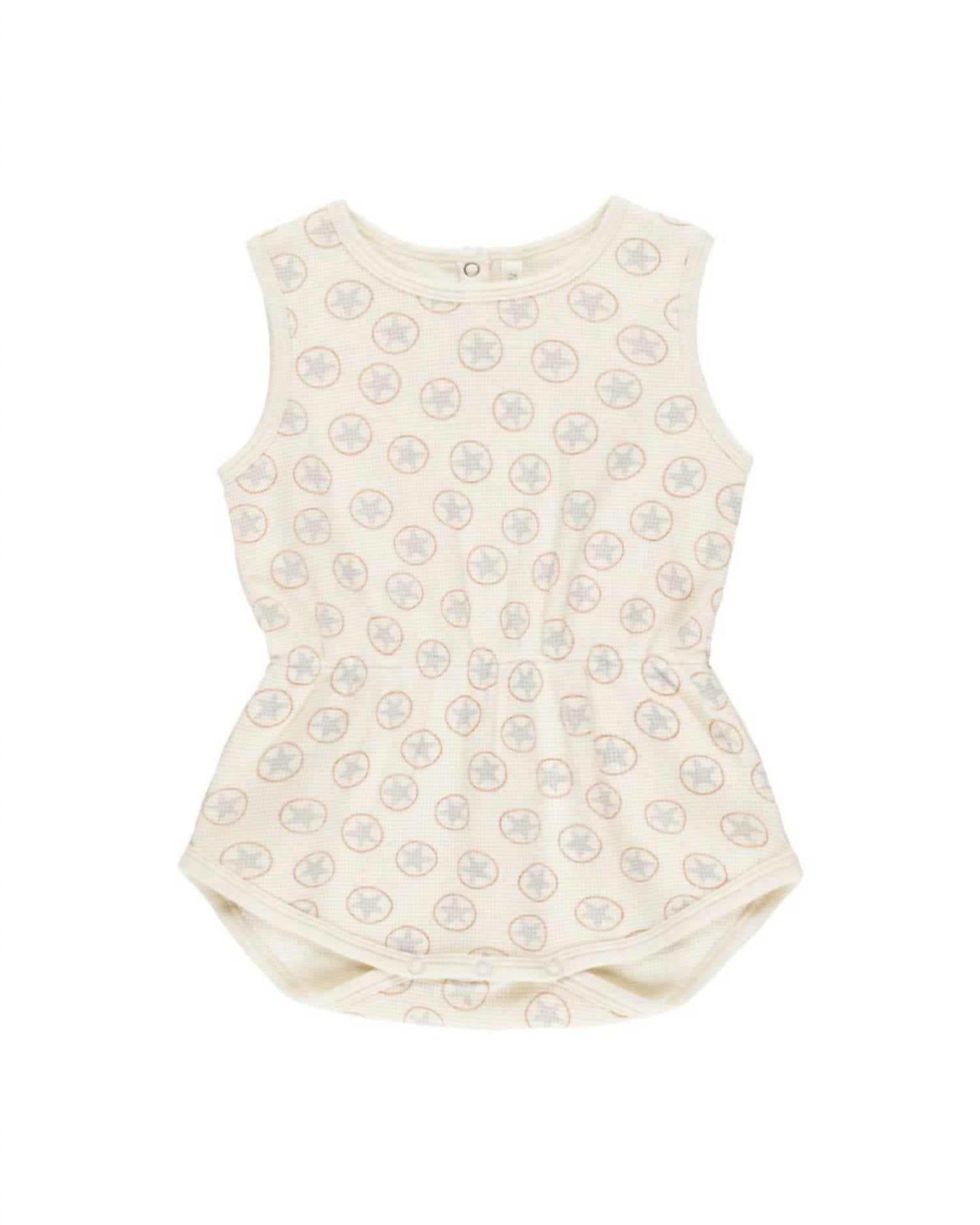 Rylee + Cru Girls' Cinch Playsuit in sand dollars - kids' item