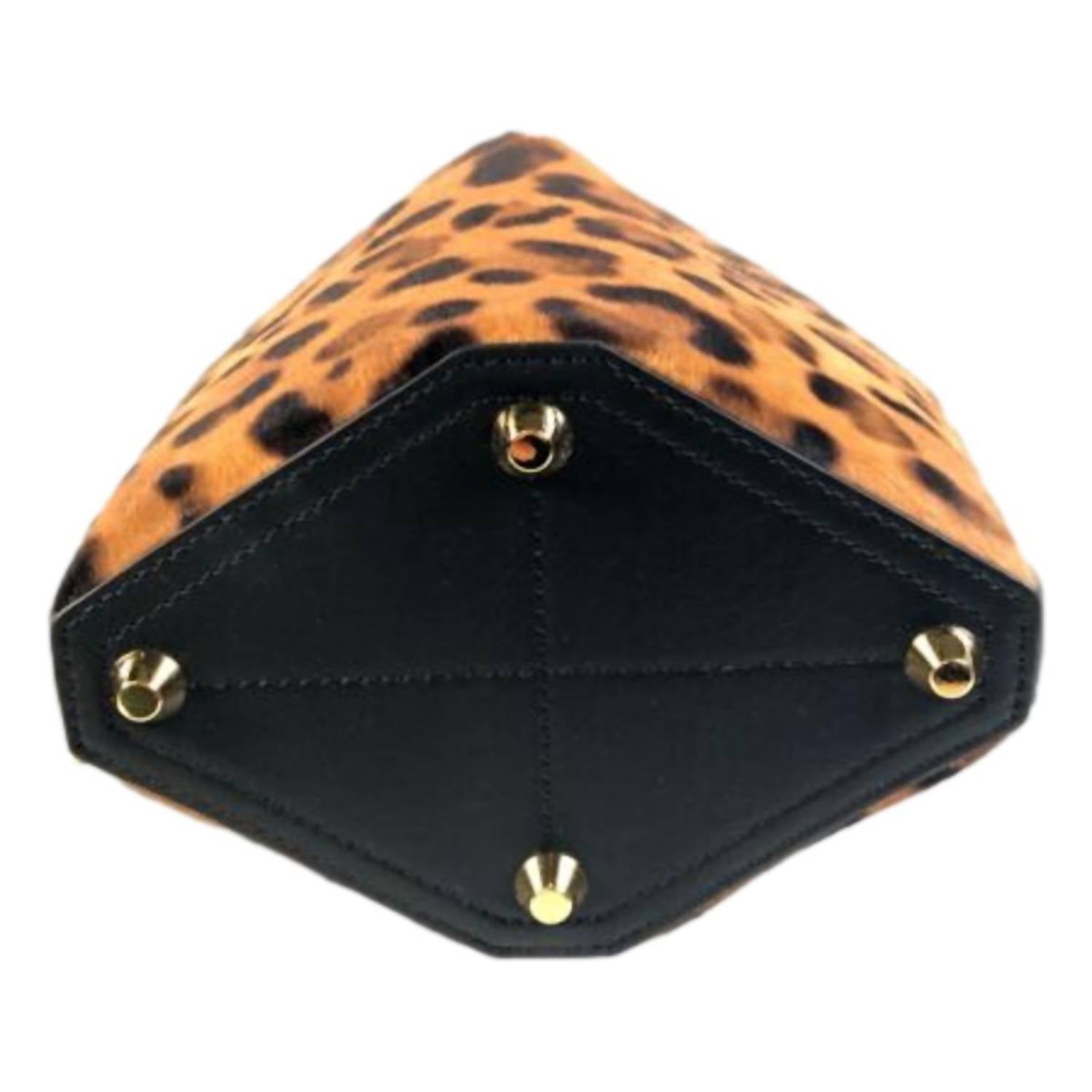 Alexander Mcqueen - Women's Leopard Print Pony Hair Bucket Bag