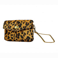 Myra Bags Women's Horizon Wallet in leopard - women's bag - detail view