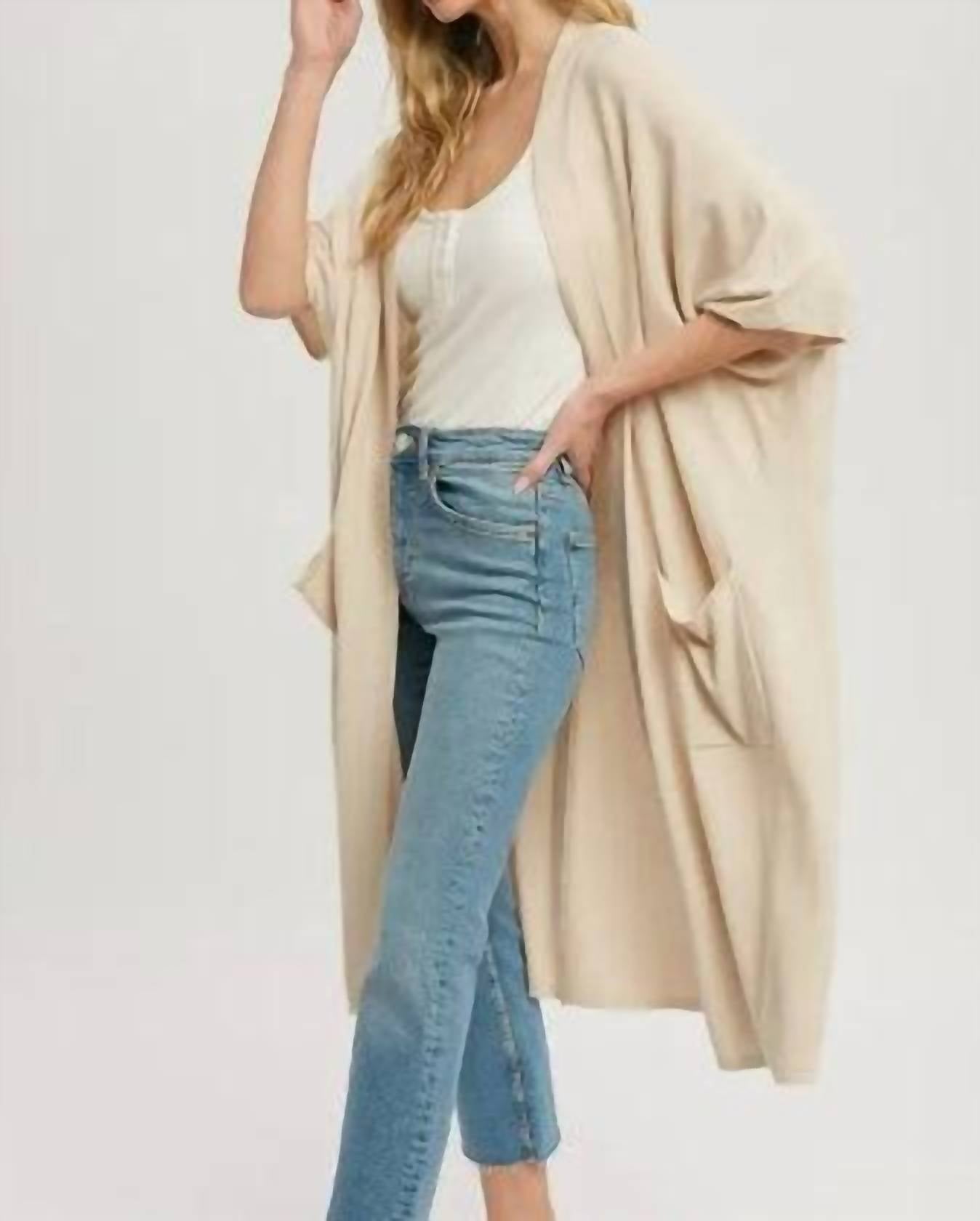 Bluivy - Soft Yarn Oversized Cardigan