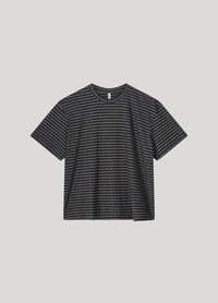 Summum - Lurex Stripe Short Sleeve Top