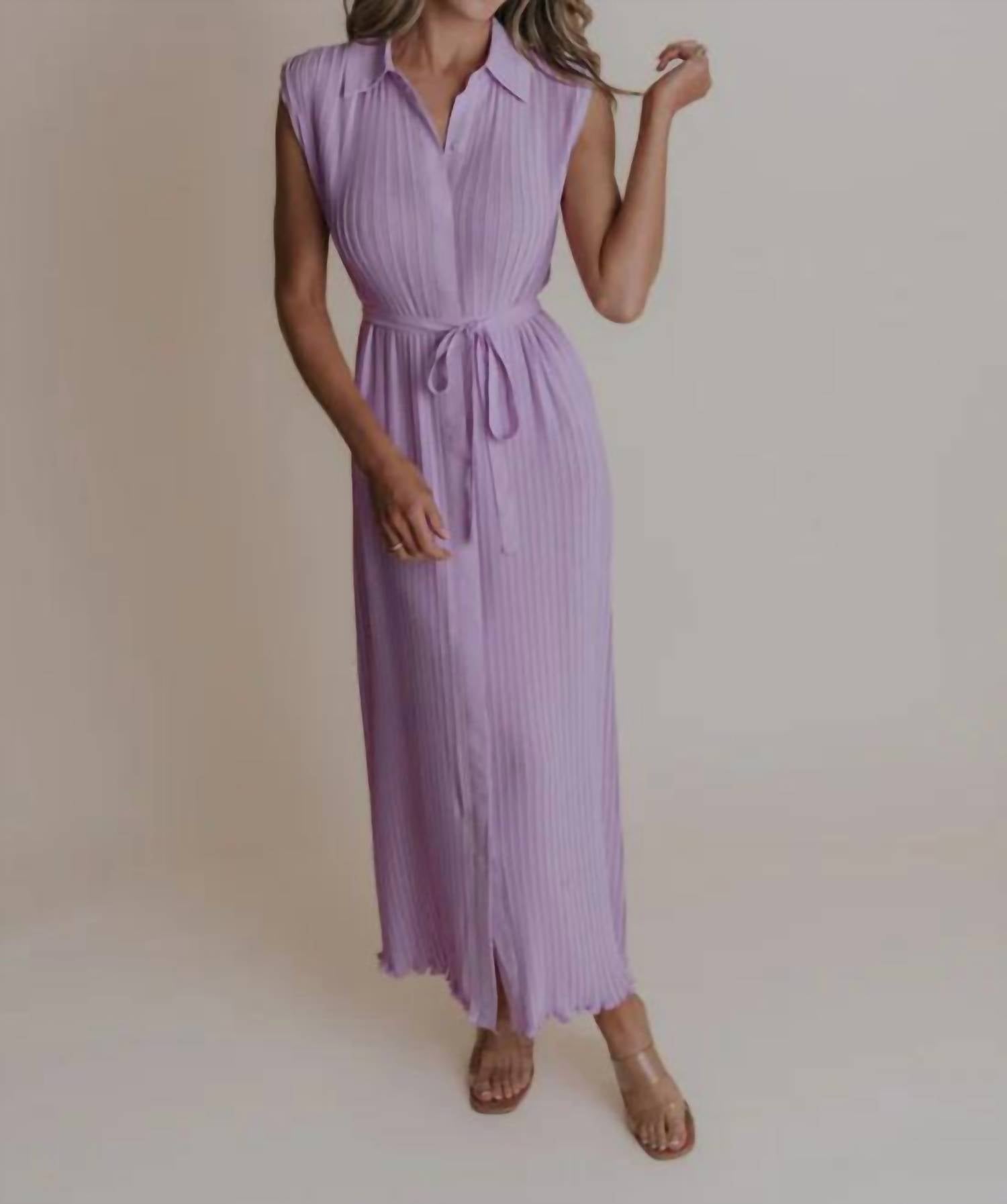 LAROQUE Pierce Dress in lavender - women's dress
