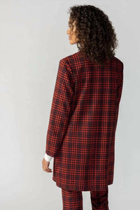 Sanctuary Carly Long Coat in flame pop - women's jacket - detail view