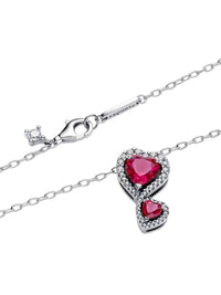 Pandora - Halo Hearts Pendant Necklace