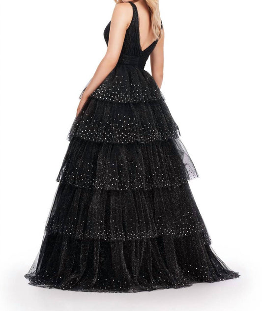 Ashleylauren - Sparkling Glitter Tulle Ball Gown