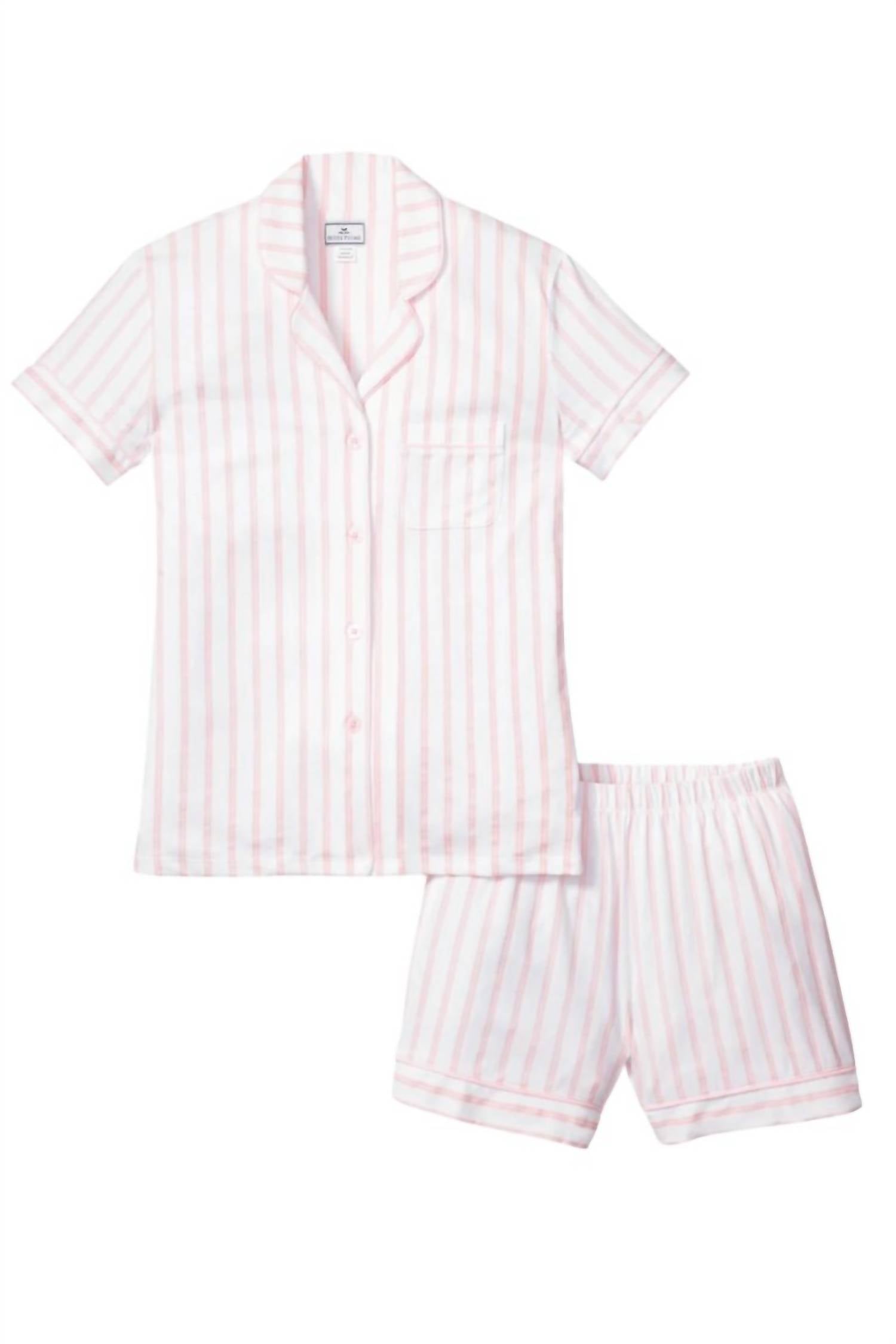 Petite Plume - Pima Short Sleeve Pajama Short Set