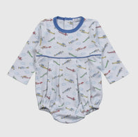 Baby Loren - Kid's Airplane Pima Bubble Romper