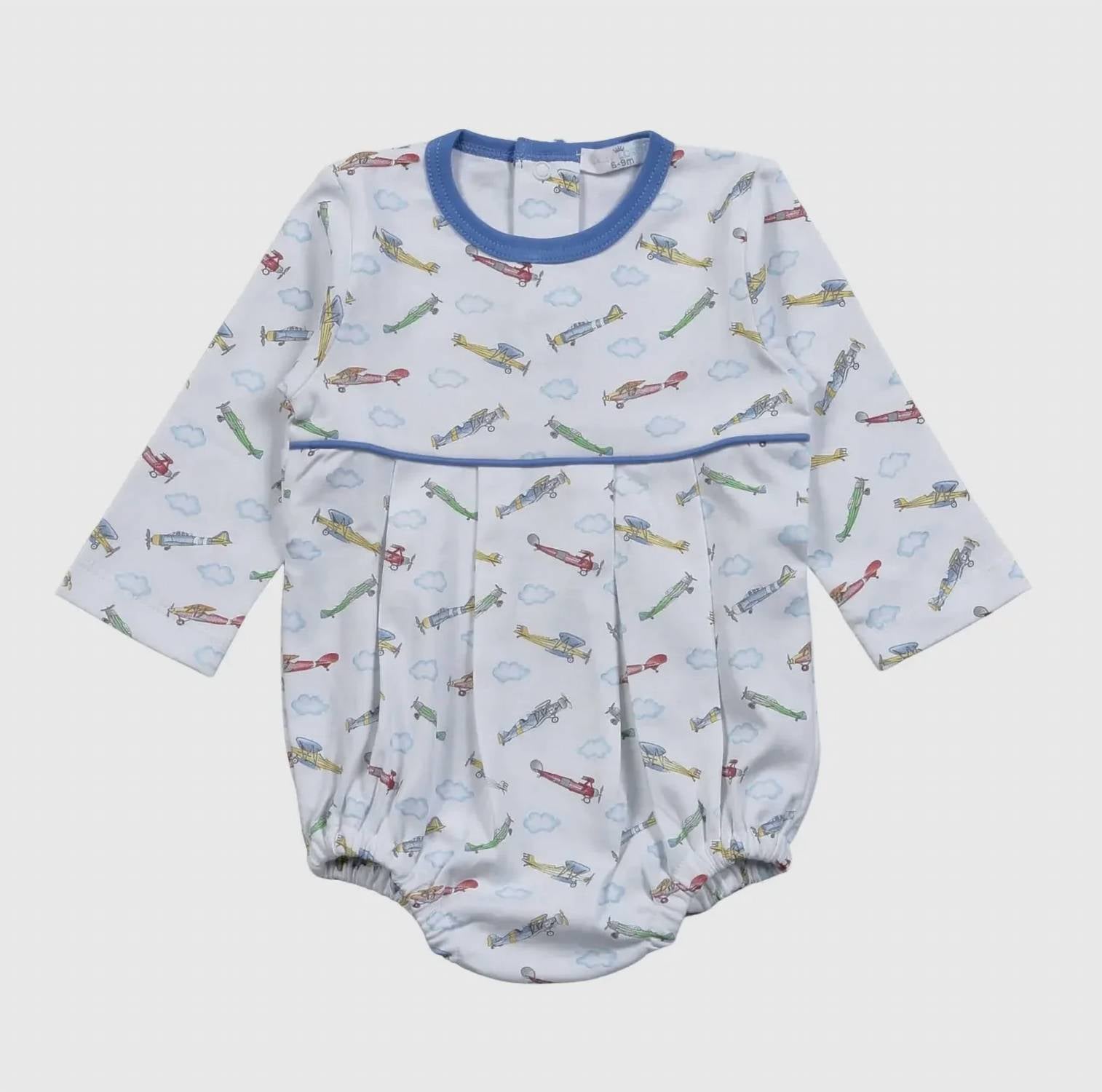 Baby Loren - Kid's Airplane Pima Bubble Romper