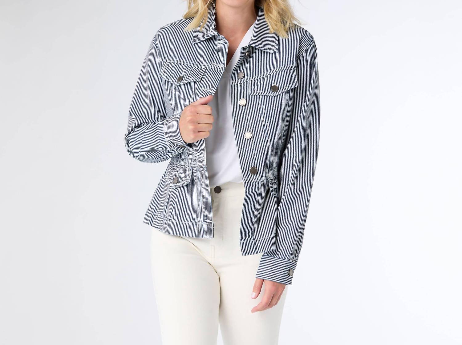 Coco + Carmen - Samson Striped Denim Jacket