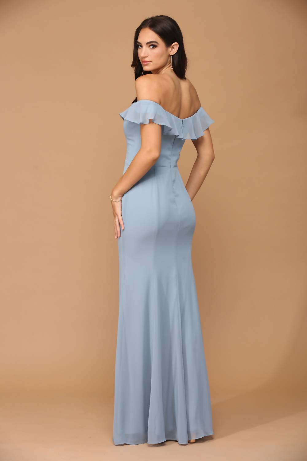 Eva - Long chiffon dress