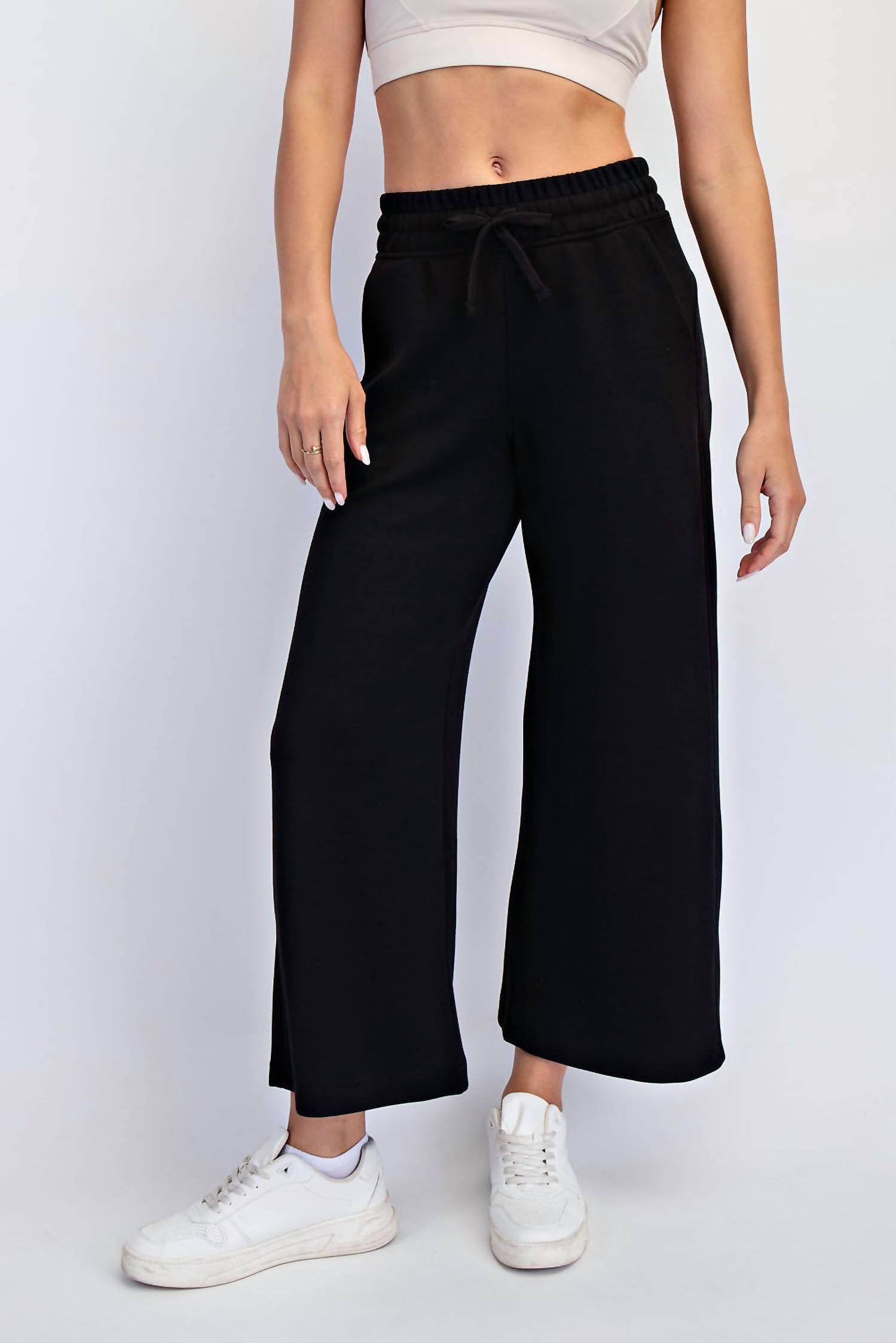 Rae Mode - Women's Modal Cropped Wide Leg Pants
