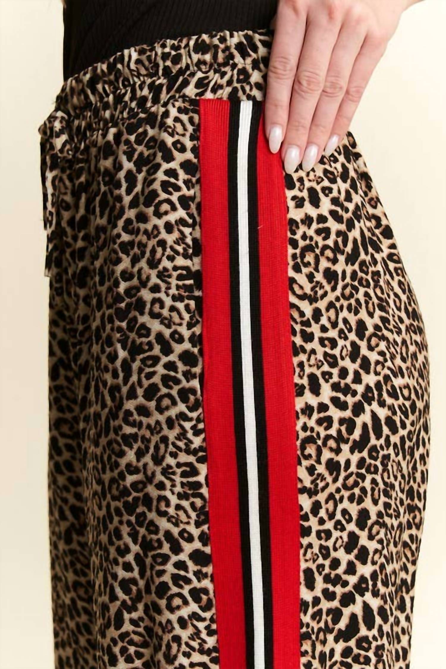 Jade By Jane - Leopard Contrast Trouser