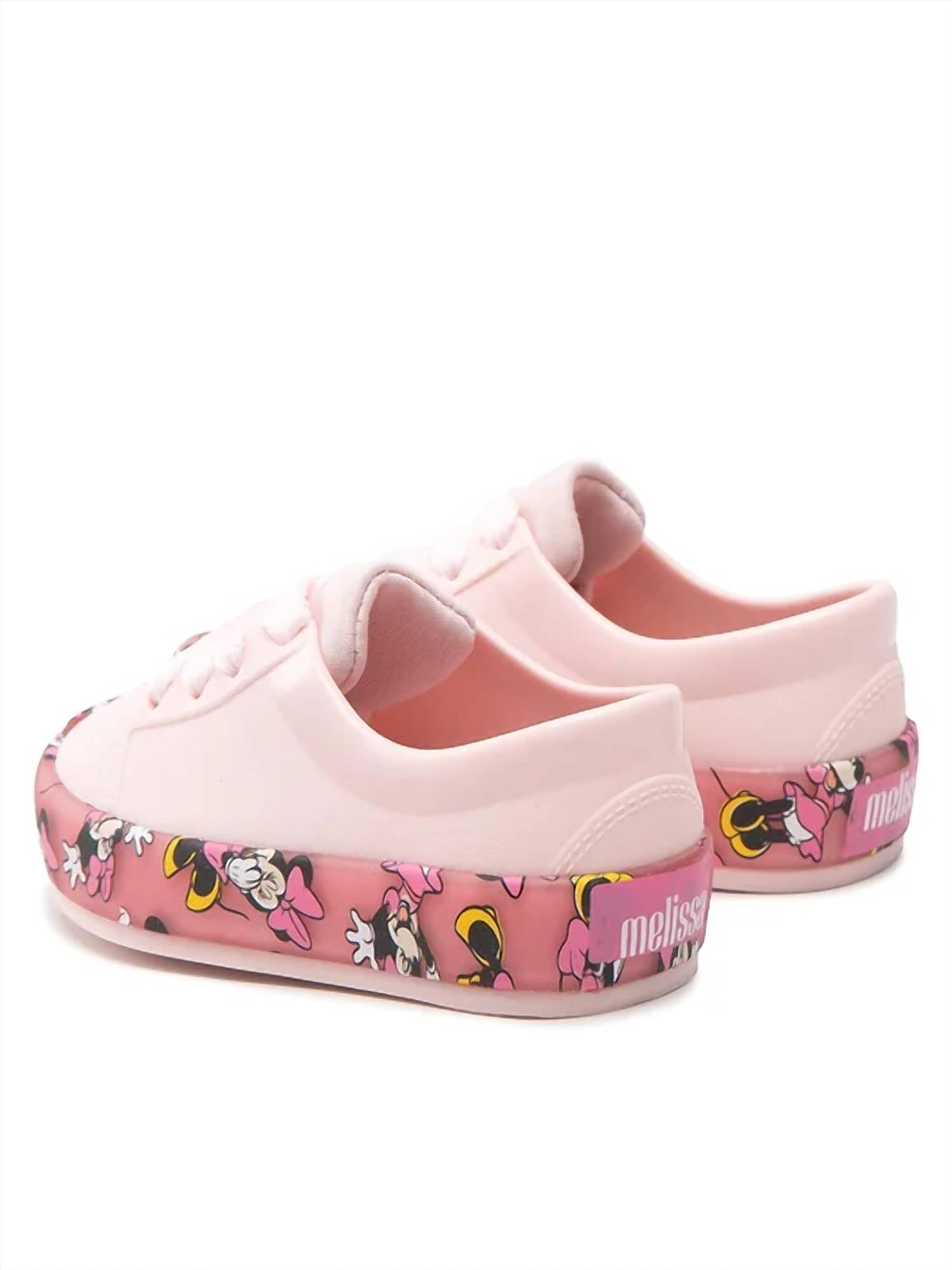 Mini Melissa Girls Street Mickey & Friends Sandals in pink - kids' sandal - view 4