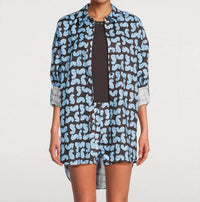 Staud - Sandbar Linen Button Cuffs Top