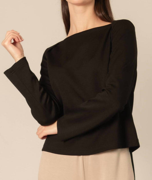 P.Cill - Vera Butter Modal Boat Neck Top