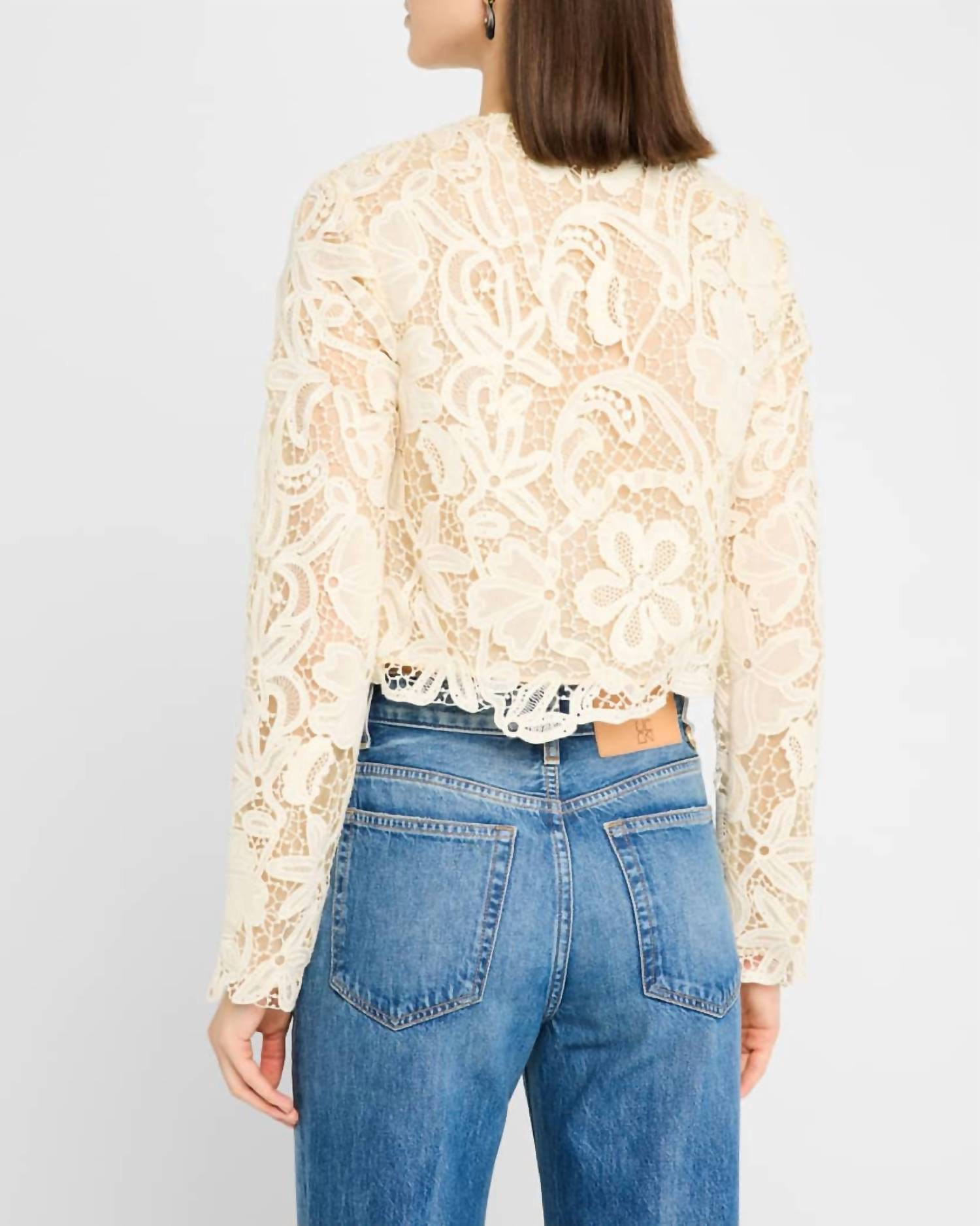 Ulla Johnson - Caris Floral Lace Embroidered Jacket