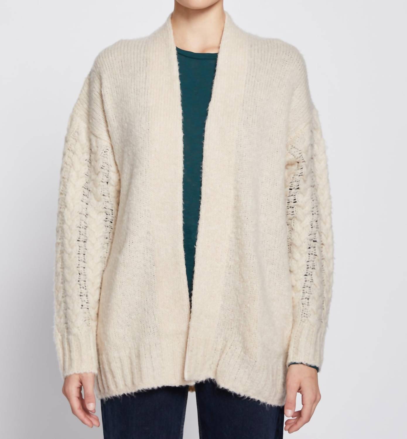 Stateside - Cableknit Sleeve Cardigan