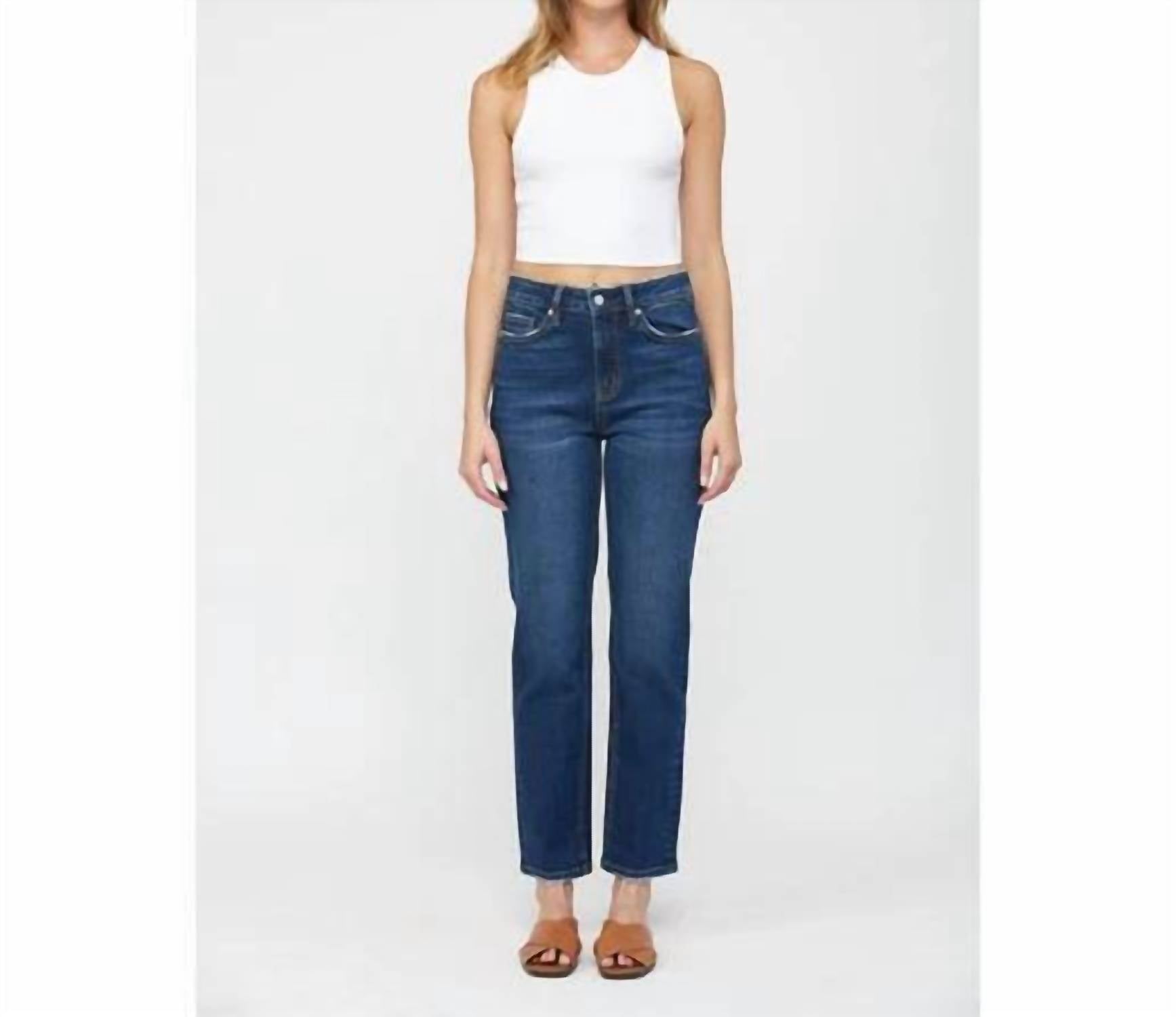 Mica Denim - Monfil Straight Leg Wedge Jeans