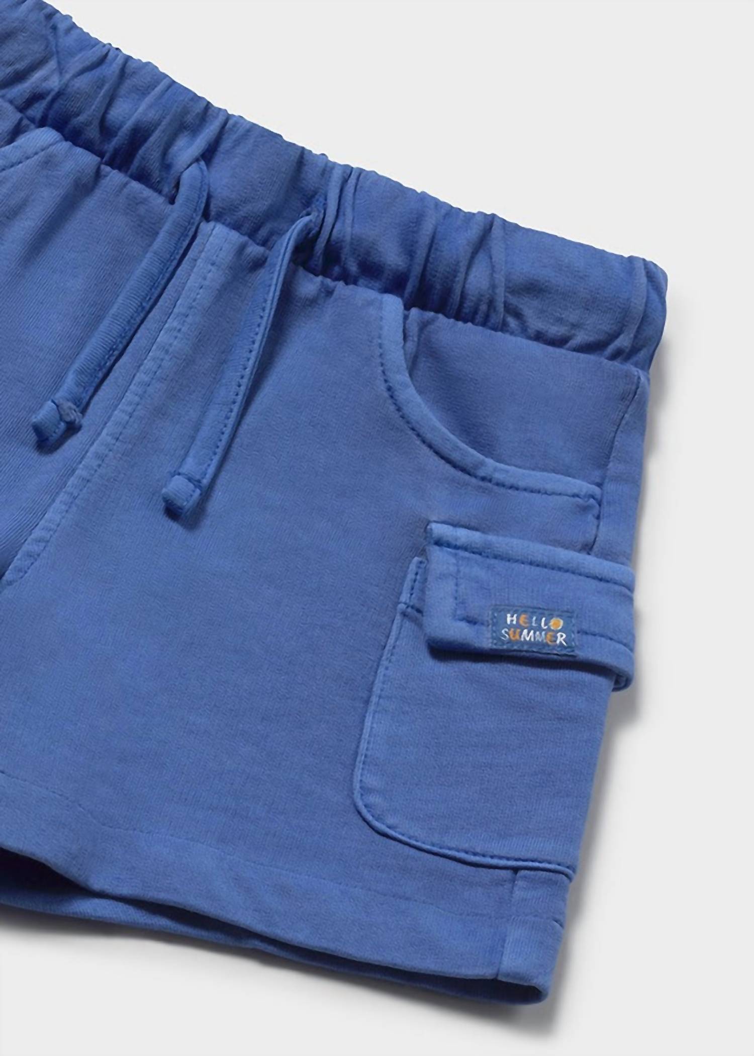 Mayoral Boys Cargo Sweat Bermuda Shorts in cobalt - kids' shorts - view 4