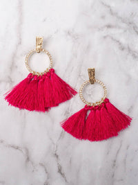 Southern Grace - Women's Tassel Bling Earrings