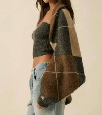 Promesa - Anna Argyle Jacguard Knit Cardigan Shrug