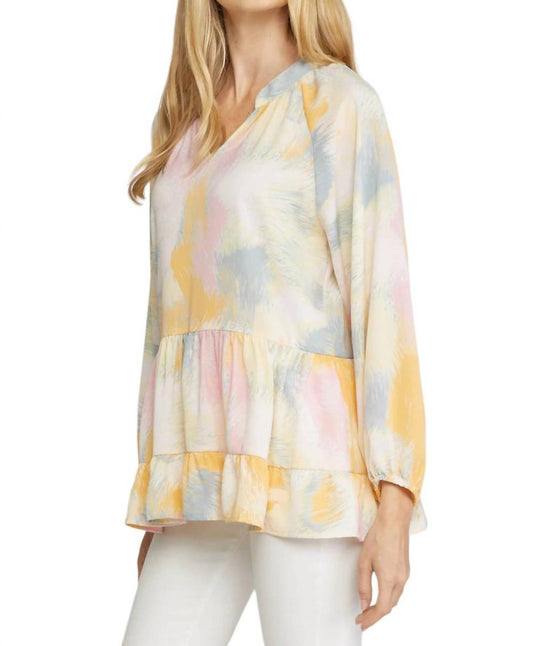 Entro - V-Neck Tiered Top