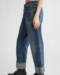 R13 - Cuffed X-boyfriend Jeans