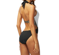 Carmen Marc Valvo - Cosmopolitan Jane Plunge Halter One Piece Swimsuit