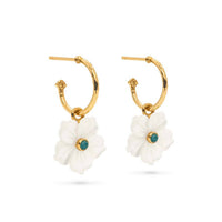 Capucine De Wulf - Women's Mermaid Garden Hoops With Flower Charm