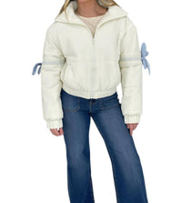 Pretty Garbage - Bow Puffer Jacket