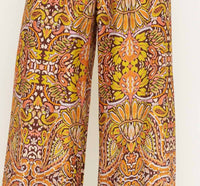 Fore Collection Resort Print Wide Leg Pants in yellow - women's pants - alternate view