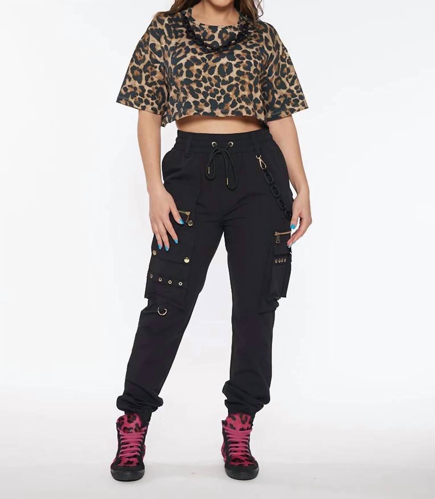 Circular Path - Necklace Crop T-shirt