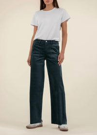 Kut From The Kloth - Meg Velveteen High Rise Wide Leg Pants