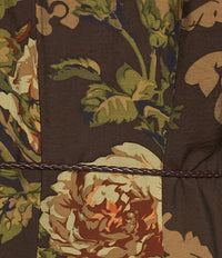 ASTR Lavena Belted V-neck Puff Sleeve Midi Dress in brown floral - women's dress - alternate view