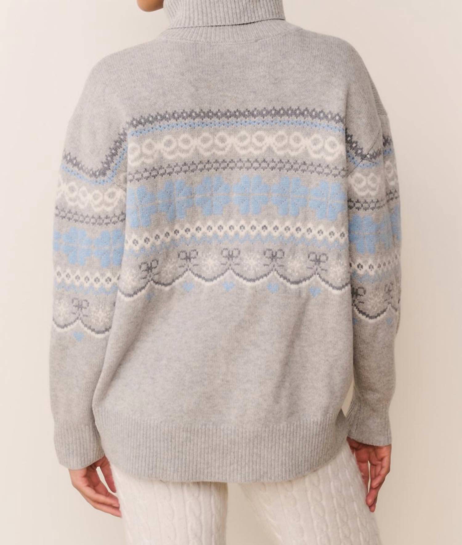 Loveshackfancy - Mirin Wool Fairisle Turtleneck Top