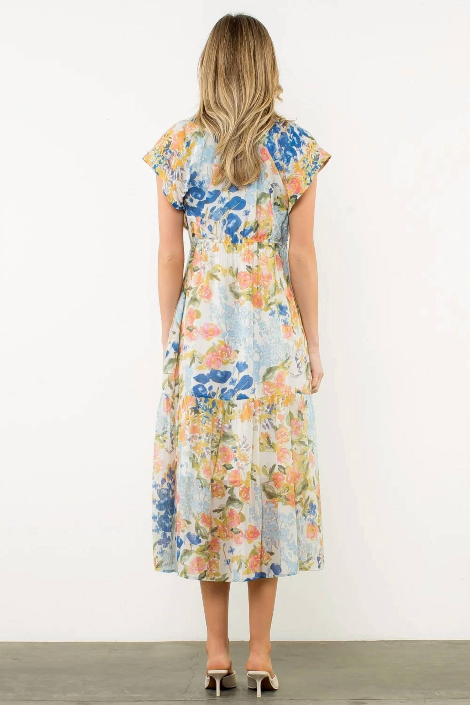 Thml - Buttoned Botanica Dress