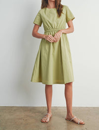 Buttermelon - Short Sleeve Fall Midi Dress