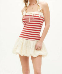 Illa Illa - Americana Terry & Eyelet Bubble Dress