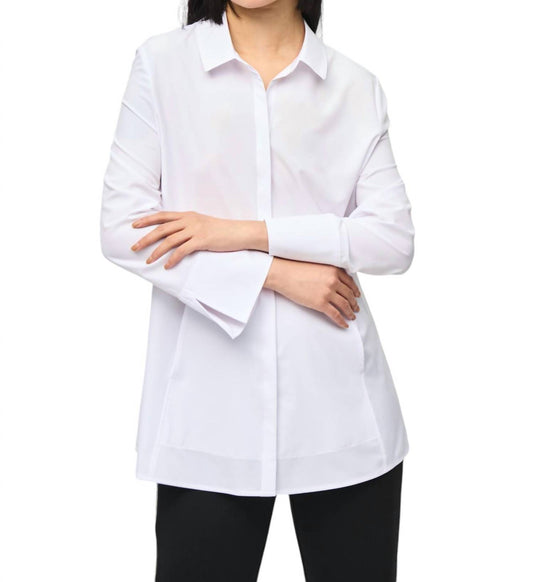 Joseph Ribkoff - WOVEN BUTTON-DOWN BLOUSE