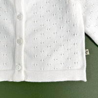 Viverano Organics - Kids Pointelle Knit Cardigan